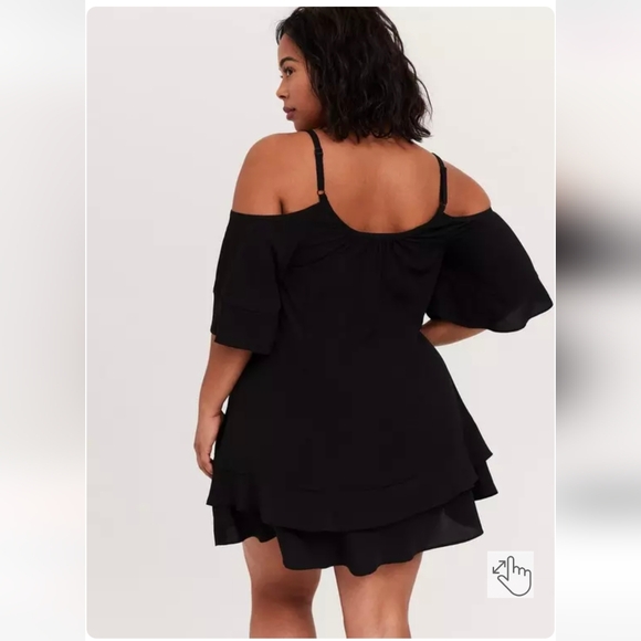 Torrid Off-Shoulder Cover-Up Dress - Picture 3 of 10